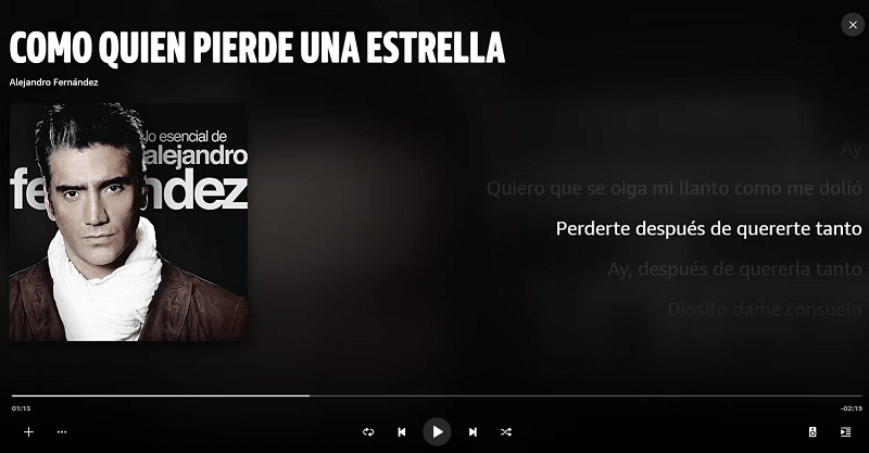 Listen to Amazon Music with Lyrics