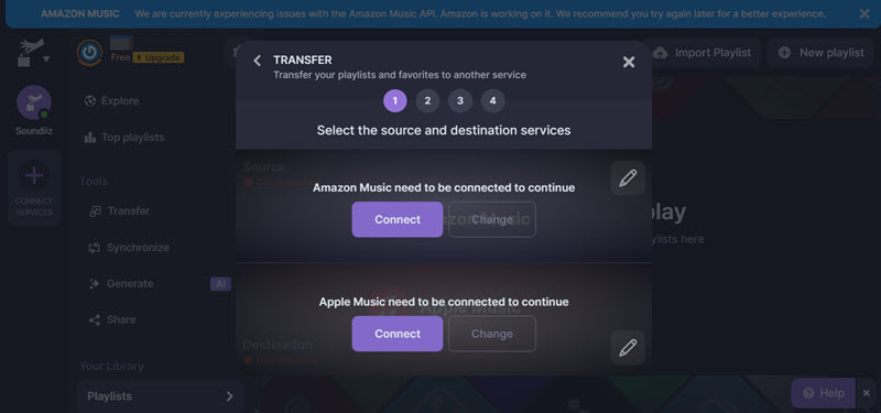 Transfer Amazon Playlists