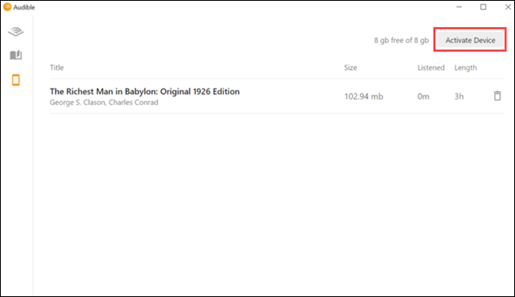 Click Activate Device Button