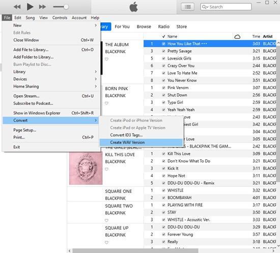 Convert M4P to WAV iTunes
