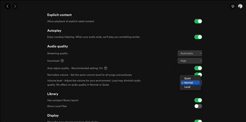 Adjust Spotify Volume Level on Desktop Spotify