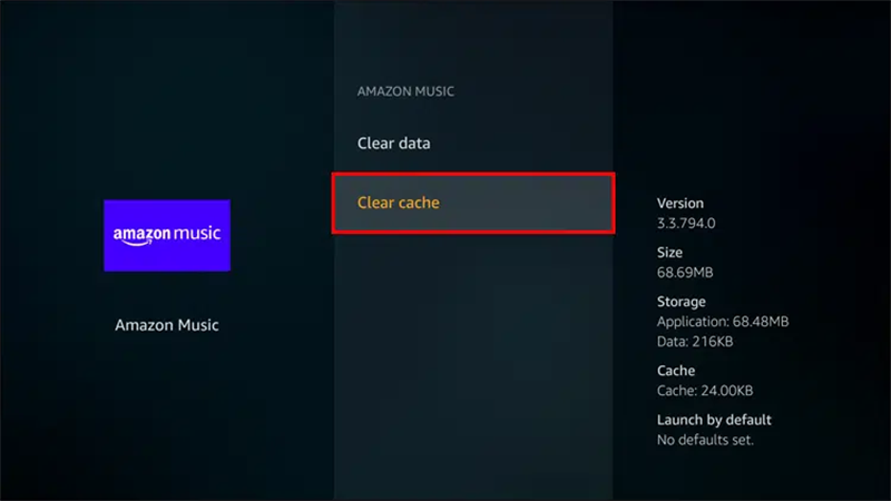 image alt:image alt: Clear Amazon Music Cache Files
