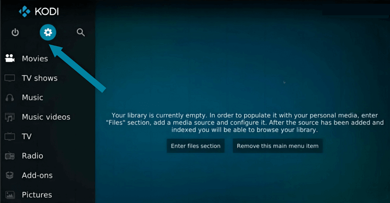 Launch the Kodi Media Player