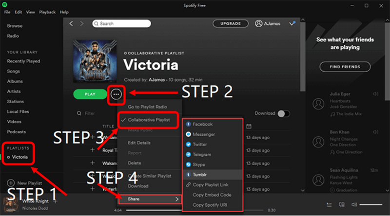 How to Make Spotify Collaborative Playlist on Desktop