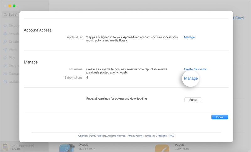 Select Apple Music Annual Plan on PC