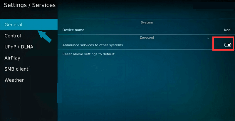 Permit Announce Services to Other Systems