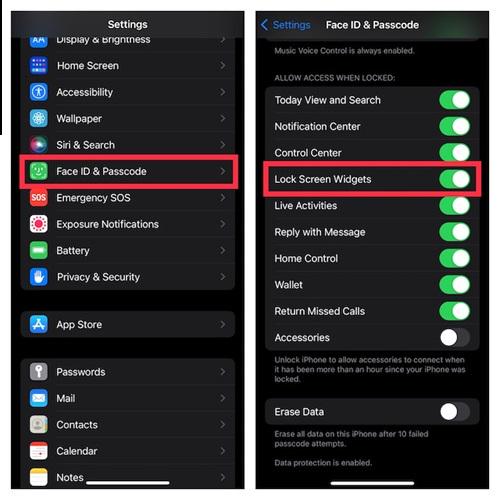 Re-enable Lock Screen Widgets