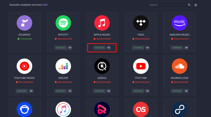 Sign in Apple Music on Soundiiz