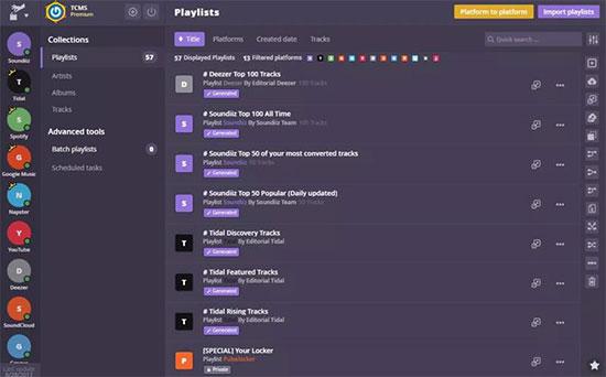 Select Deezer Playlist Soundiiz