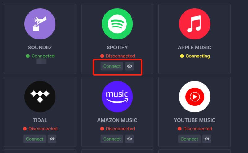 Connect with Spotify