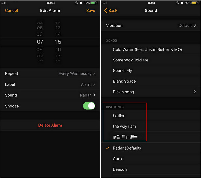 Use Apple Music as Alarm on iPhone
