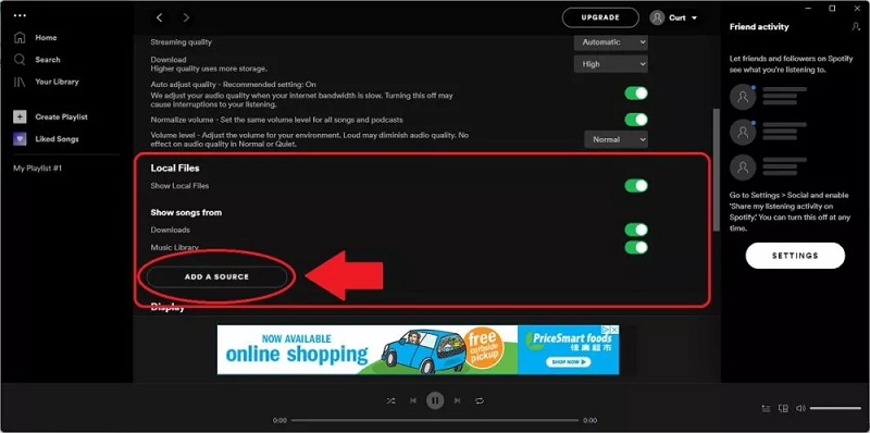 Spotify Add a Source