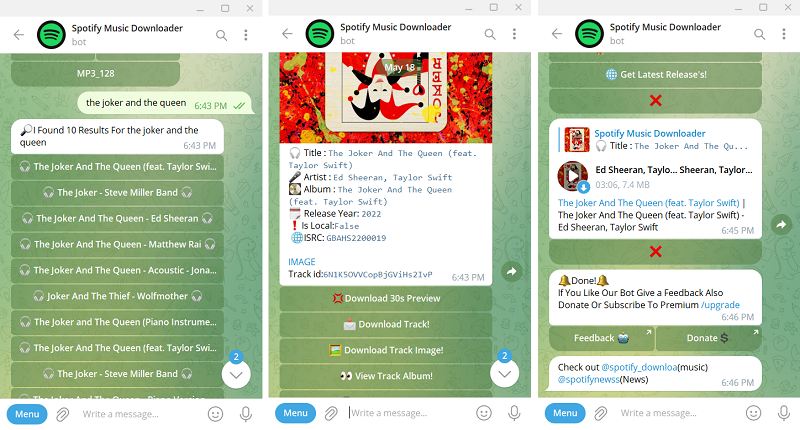 Telegram Spotifysavebot Download Song