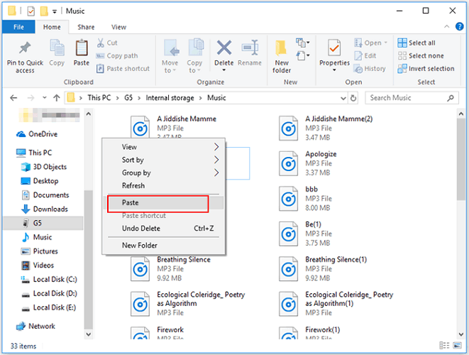 Перенос музыки на Android