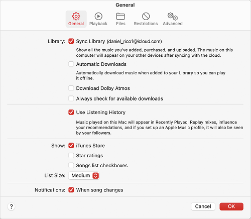 Sync Apple Music Library on Mac