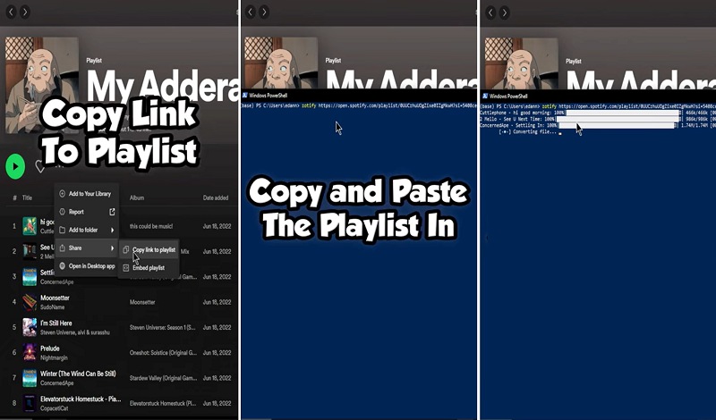 Baixe playlists do Spotify em MP3 no Zotify.