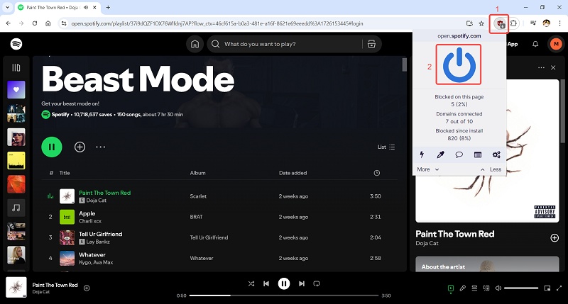 Ative o uBlock Origin