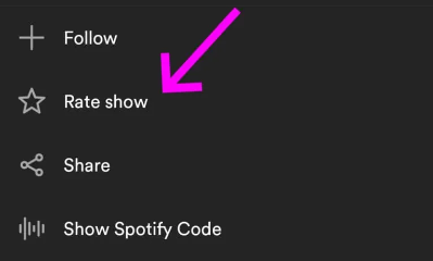 Giving a Low Rating to the Podcast