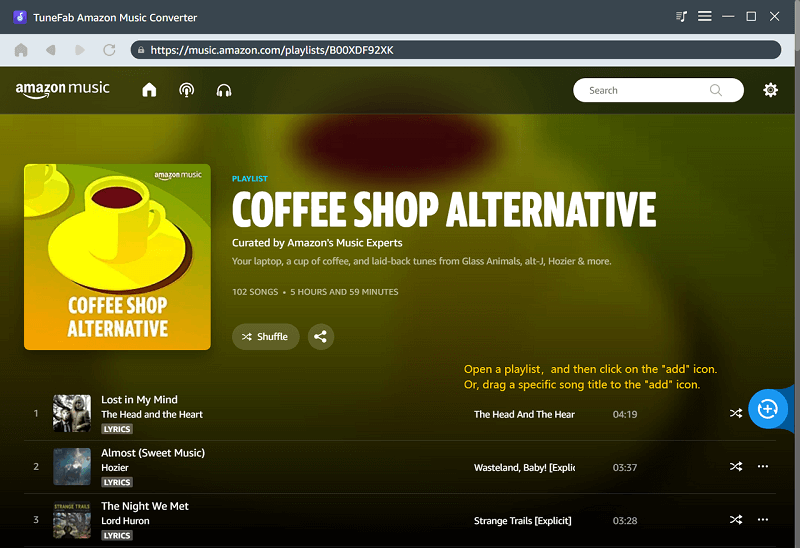TuneFab Amazon Music Converter Interface