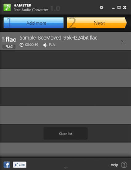 Hamster Free Audio FLAC Converter