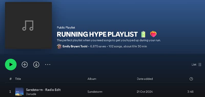 Running Hype Playlist