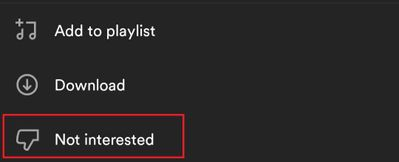 Select No Interested Option