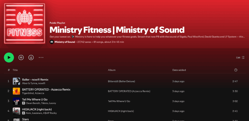 The Best Spotify Gym Playlist Ministry Fitness