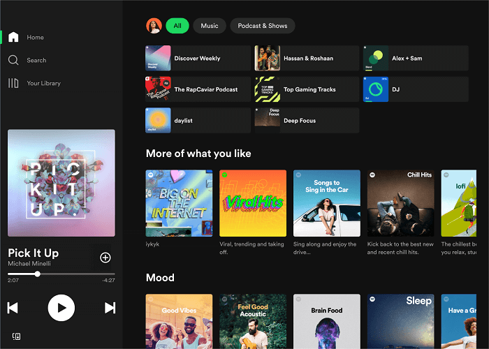Spotify Kindle Fire Interface