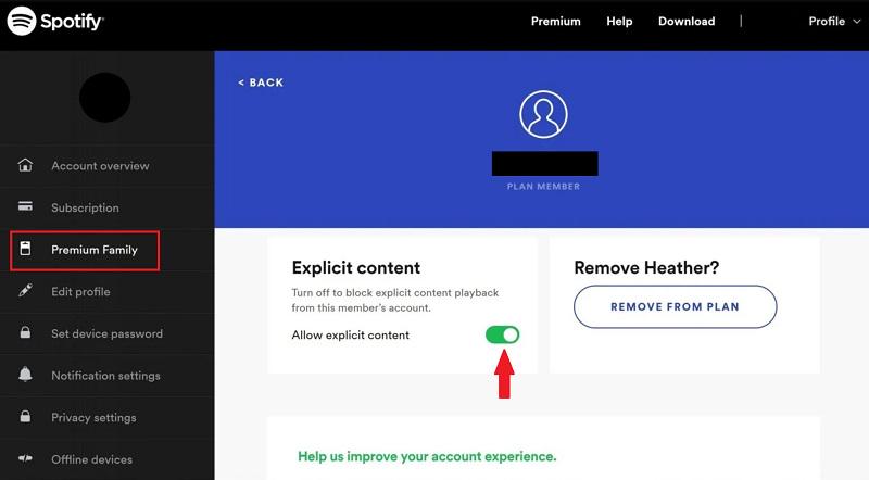 Turn Off Explicit Content on Spotify Family Plan