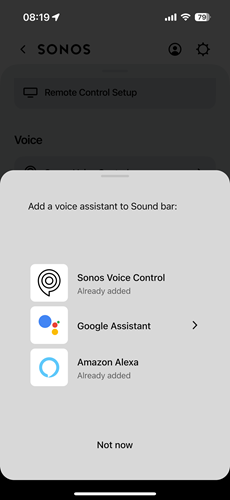 Add Amazon Alexa to Sonos