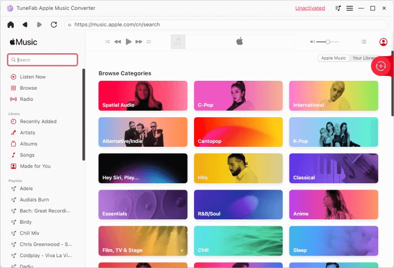 Apple Music Web Player nuovo di zecca