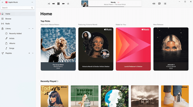 Download Apple Music via Windows App