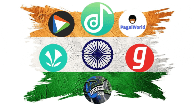 Logotipos de sites de música de Bollywood