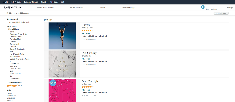 Buy MP3 Music on Amazon Digital