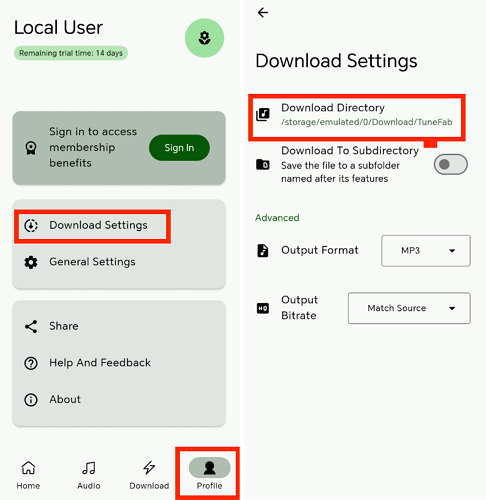 Change Output Folder on TuneFab Spotify Pro