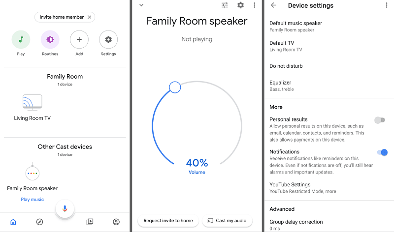 Connect Mobile to Google Home via Bluetooth