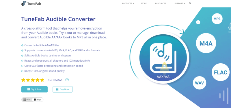 TuneFab Audible Converter Interface