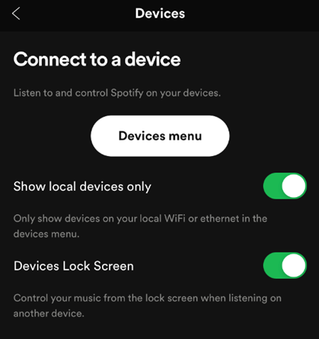 Disable Spotify Connect