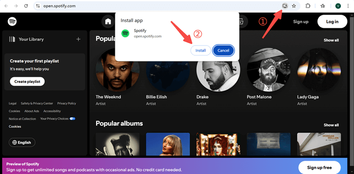 Download Spotify Web App