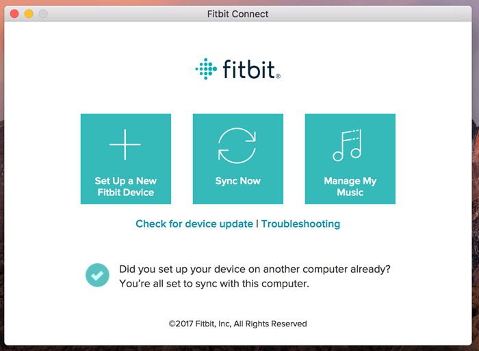 Fitbit Connect Transfer Music