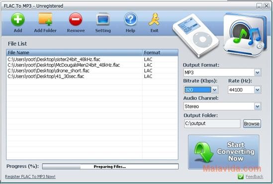 Convert FLAC to MP3 on Windows for Free