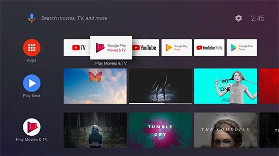 Google Play Store on Android TV