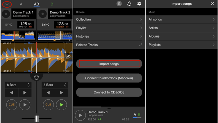 Importa Spotify su Rekodbox Mobile