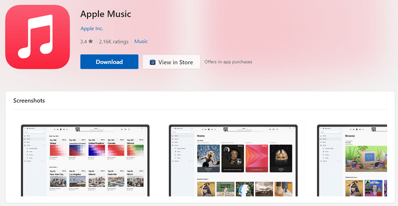 Install Apple Music App on Windows