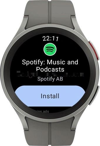 Install Spotify on Galaxy Watch