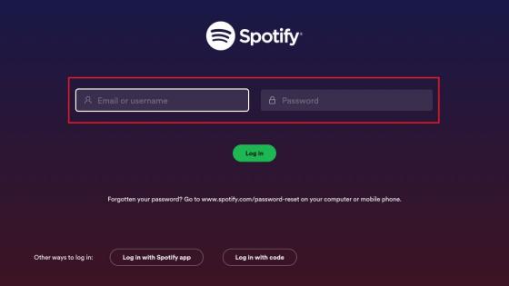 Log in Spotify on Firestick