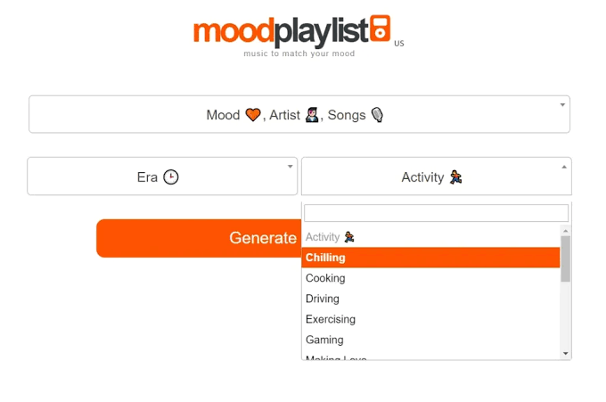 Moodplaylist Playlistsearch Homepage