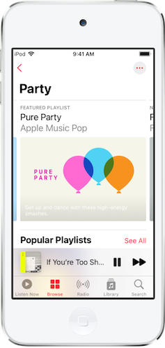 Play Apple Music on iPod Touch