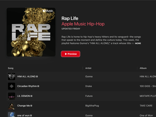 Rap Life su Apple Music