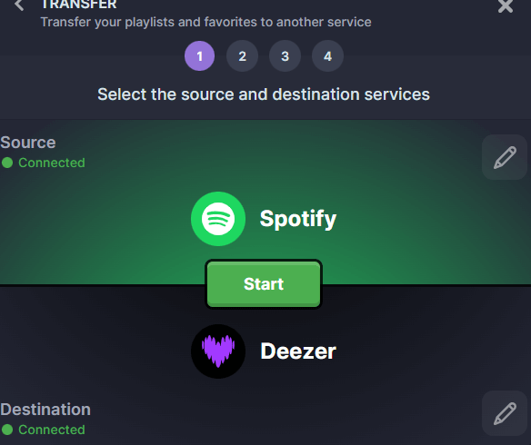 Select Audio Source and Destination